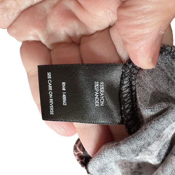 Torrid Super Soft Leopard Skull Print Tank Skater Dress Black Pink Size 00 - Picture 4 of 6